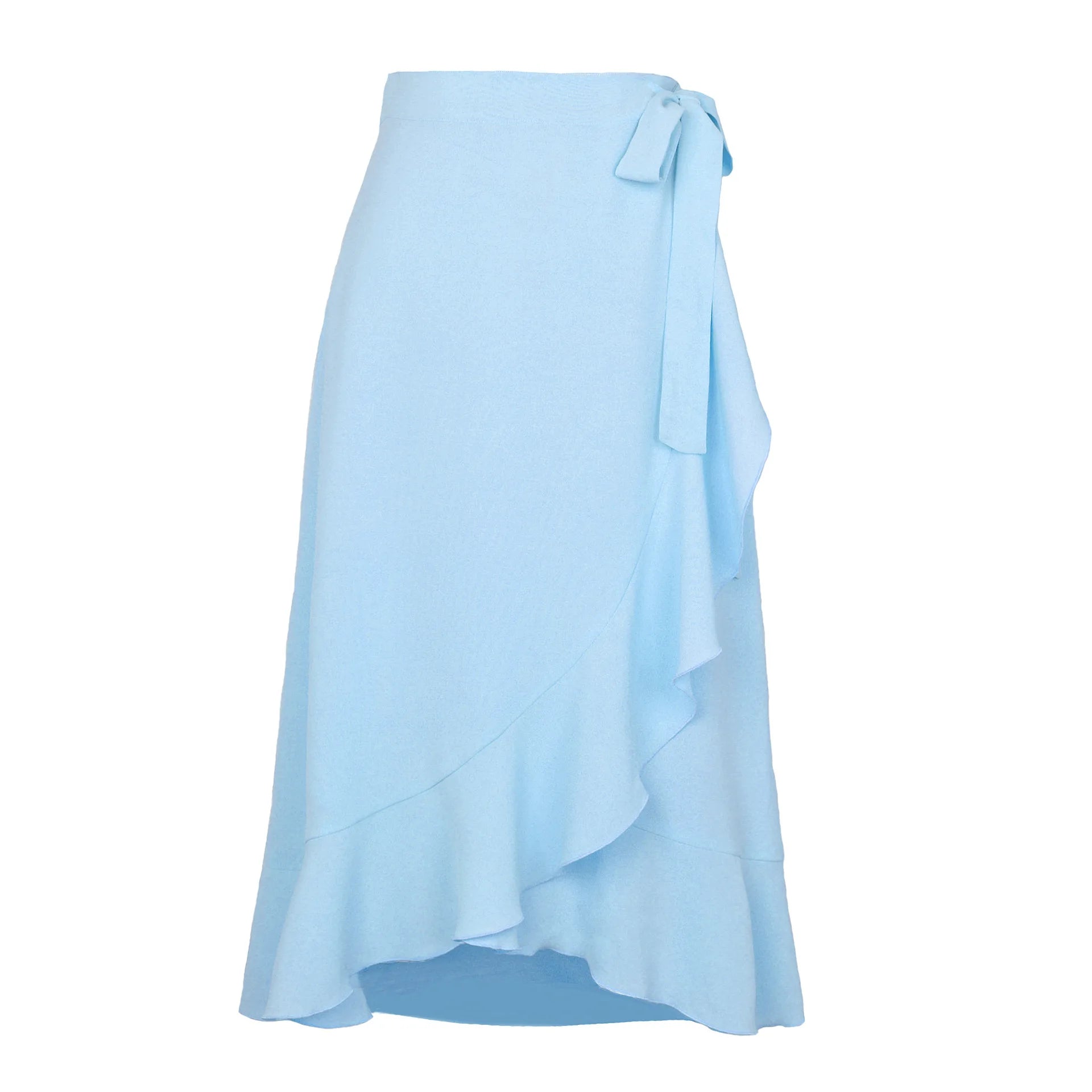 Long Skirts For Womens 2026 Summer Fashion Lace Up Ruffles Solid Color High Waist Bodycon Skirt Female Casual Chiffon Skirt