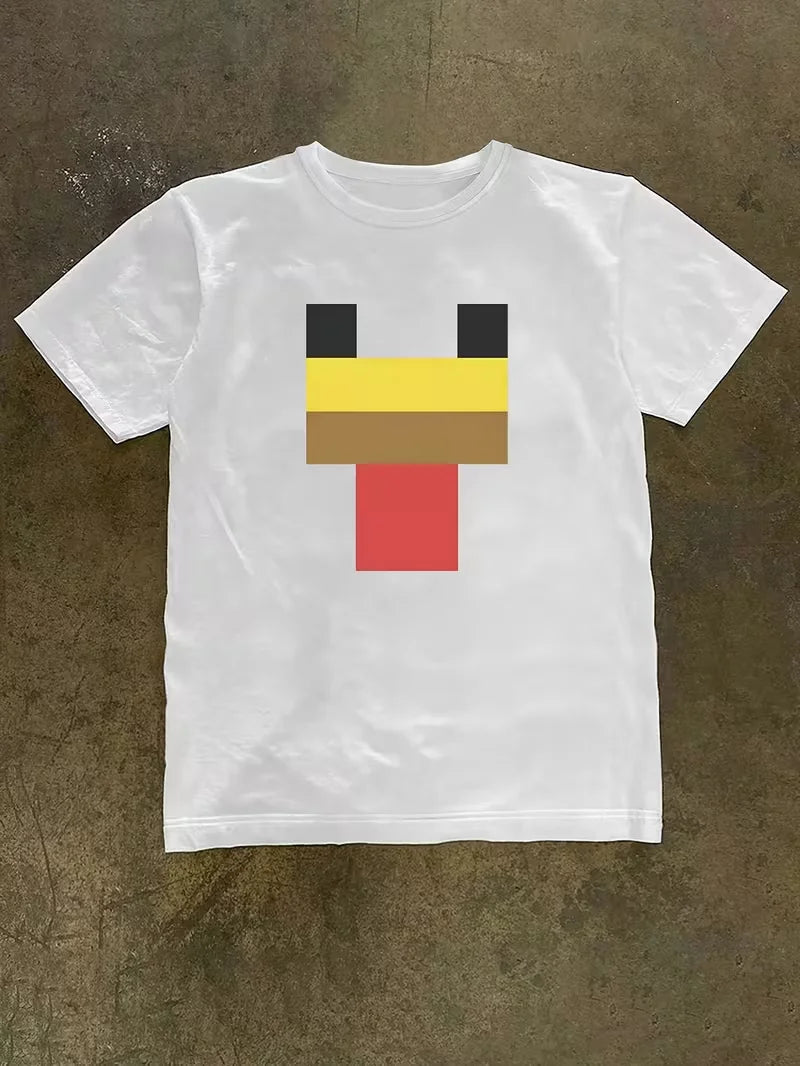 New Summer Unisex Loose-Fit Crewneck T-Shirt—Comfortable and Skin-Friendly. Casual, Stylish, and Trendy Streetwear.