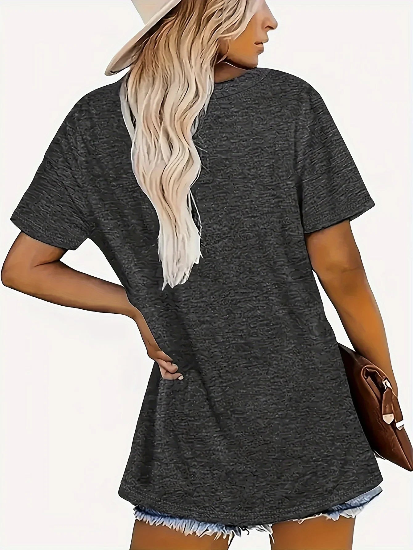 Introverted Book Club Women's Tee - Skull & Books Graphic, Casual Dark Grey Top