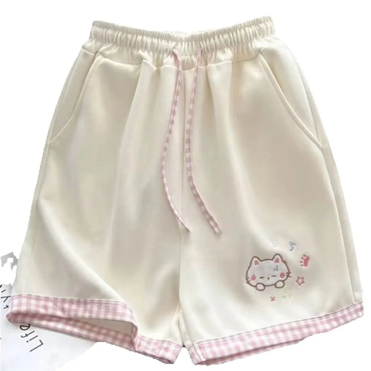 Japanese Kawaii Lolita Style Shorts Women Sweet Cartoon Embroidery Star Print Short Pants Girls Y2k Cute Home Shorts Ropa Mujer